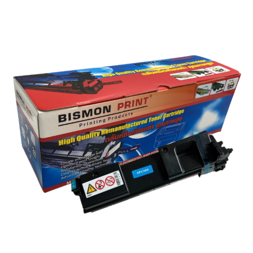 ตลับหมึกเทียบเท่า Toner Cartridge Compatible Ricoh SPC360S Cyan, SPC360S Remanufactured